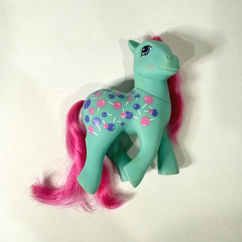 Vintage 1987 My Little Pony G1 Sweet Tooth Twice As Fancy Pink Hair Lollipop MLP